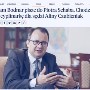 Rzeczpospolita_Adam Bodnar pisze do Piotra Schaba_zdjęcia