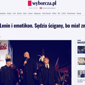 Wyborcza_Kaczyński, Lenin i emotikon_zdjęcie